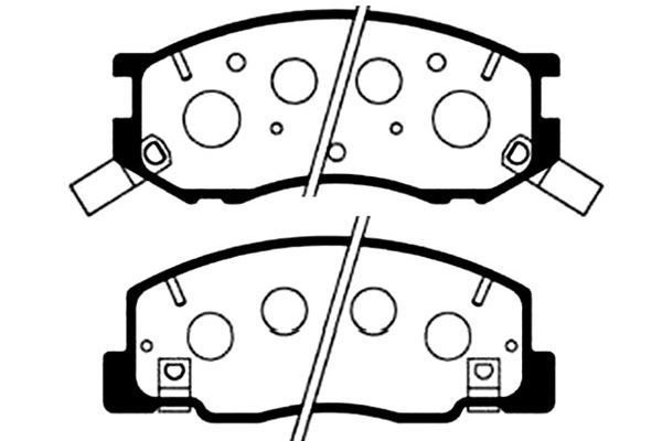KAVO PARTS Комплект тормозных колодок, дисковый тормоз BP-9041